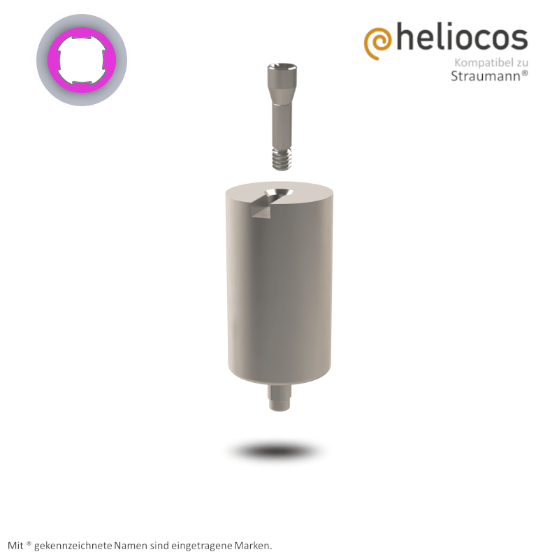 Straumann® Preface Abutment Bone Level RC | Halter: Medentika® | Workflow: Heliocos | Ø 11,5 mm
