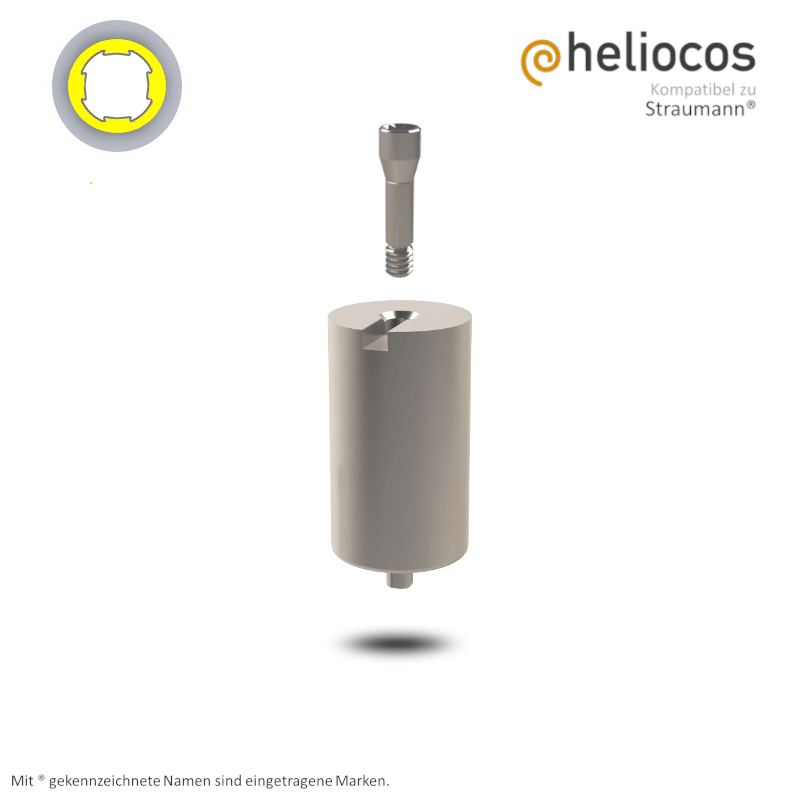Straumann® Preface Abutment Bone Level NC | Halter: Medentika® | Workflow: Heliocos | Ø 11,5 mm