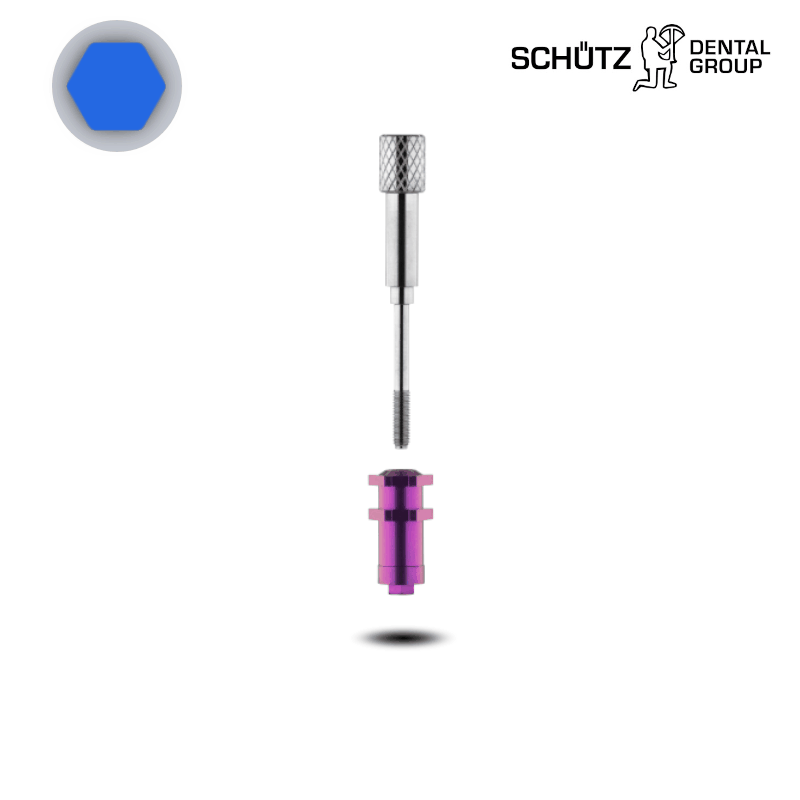 Schütz Dental Abformpfosten (hex, Ø 5,3/5,5 mm) | Offene Abformung | Schraube: Kurz | ohne Zubehör