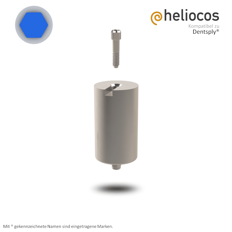 Dentsply® Preface Abutment Xive® S Ø 3,8 mm | Halter: Medentika® | Workflow: Heliocos | Ø 11,5 mm